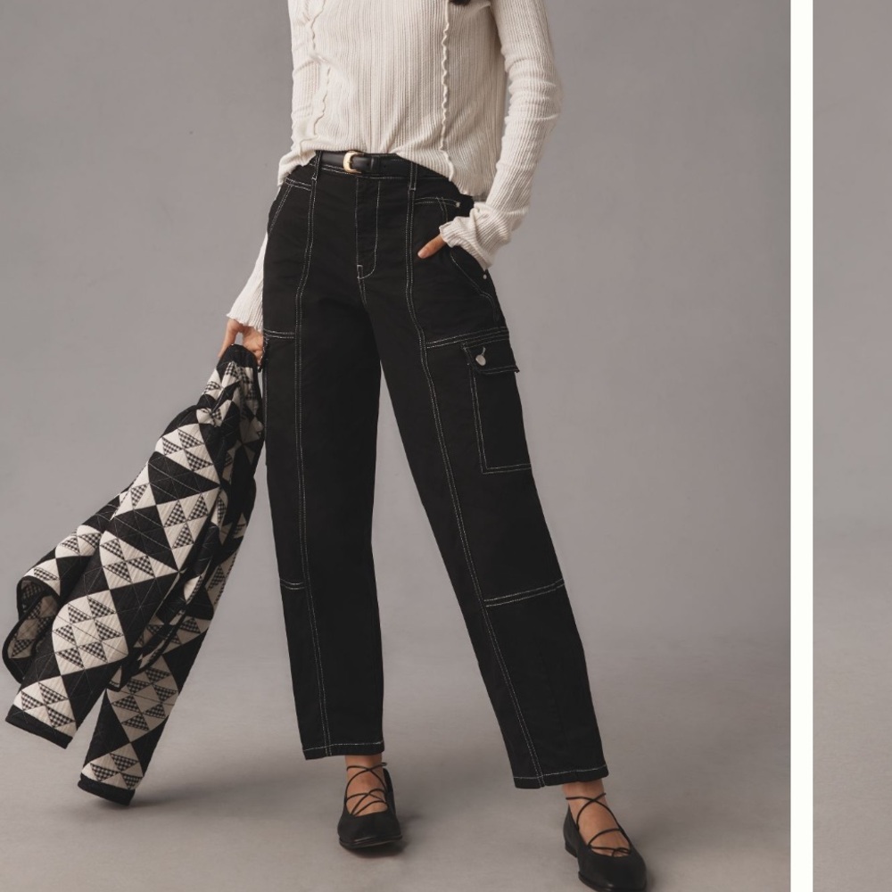 NWT Anthropologie Carson Utility Barrel Pants